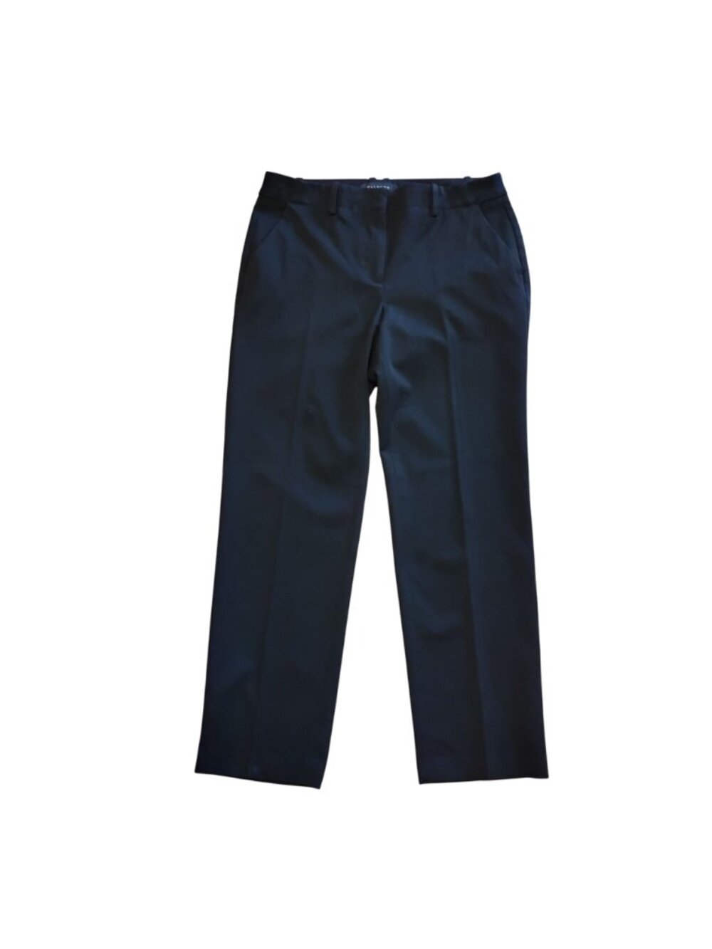 TALBOTS Womens 6P Black Straight Leg Pants Polyester Stretch Mid Rise 30 X 27.5